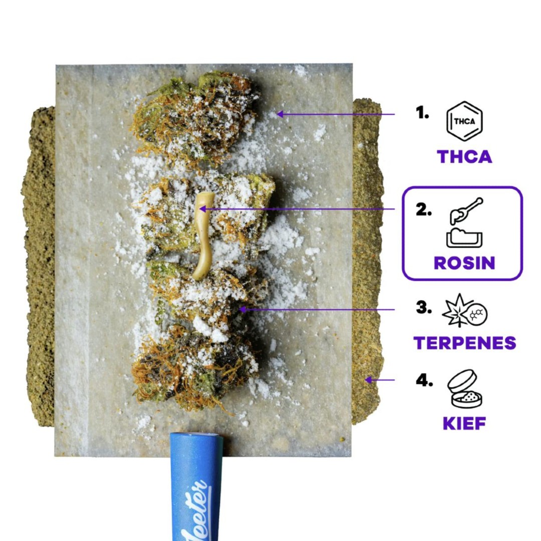 Jeeter Grand Daddy Purp Baby Jeeter Infused Pre-Rolls 5-pack (Indica) 33.79% {2.5g}