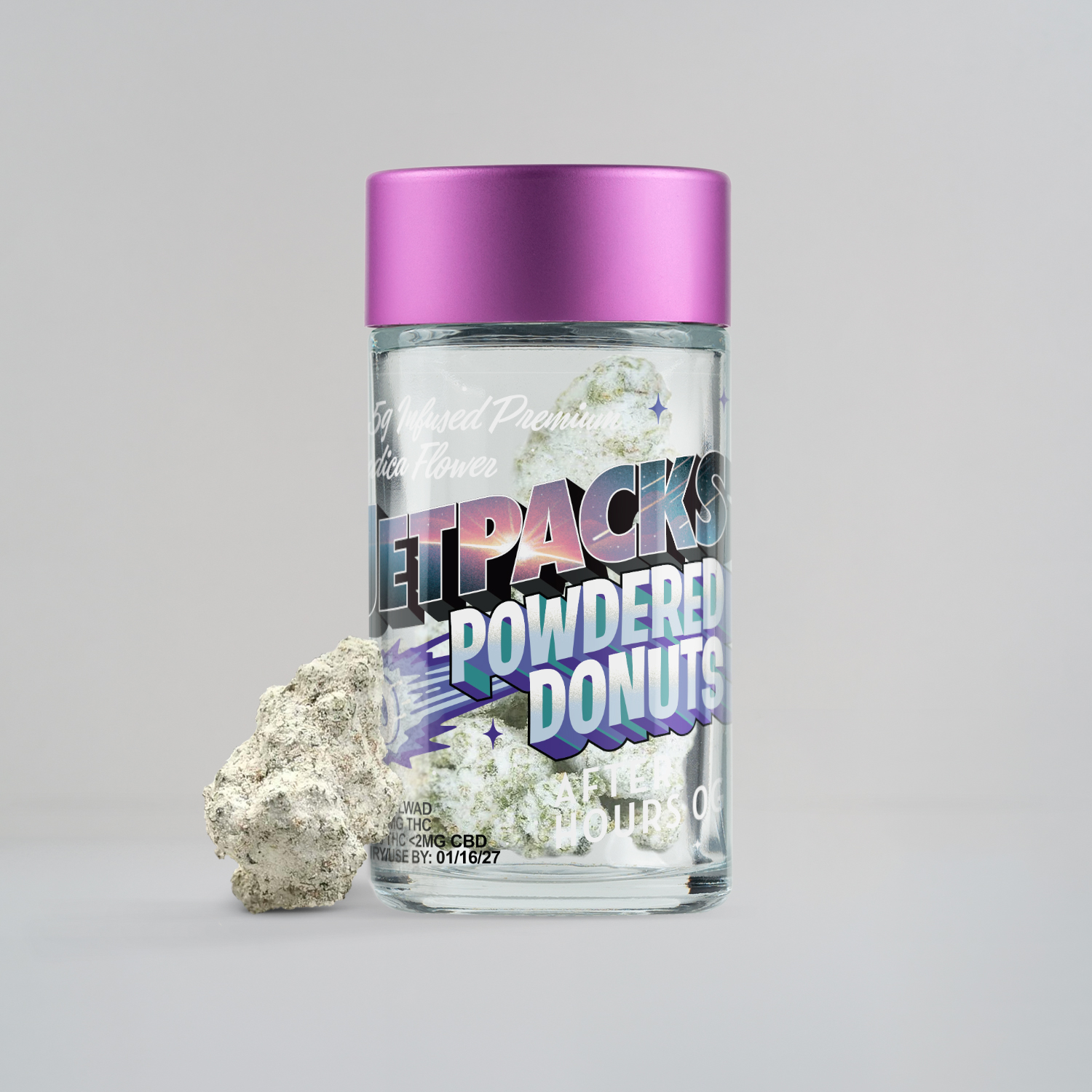 Jetpacks After Hours OG Powdered Donuts Flower  (Indica) 58.49% {3.5g}