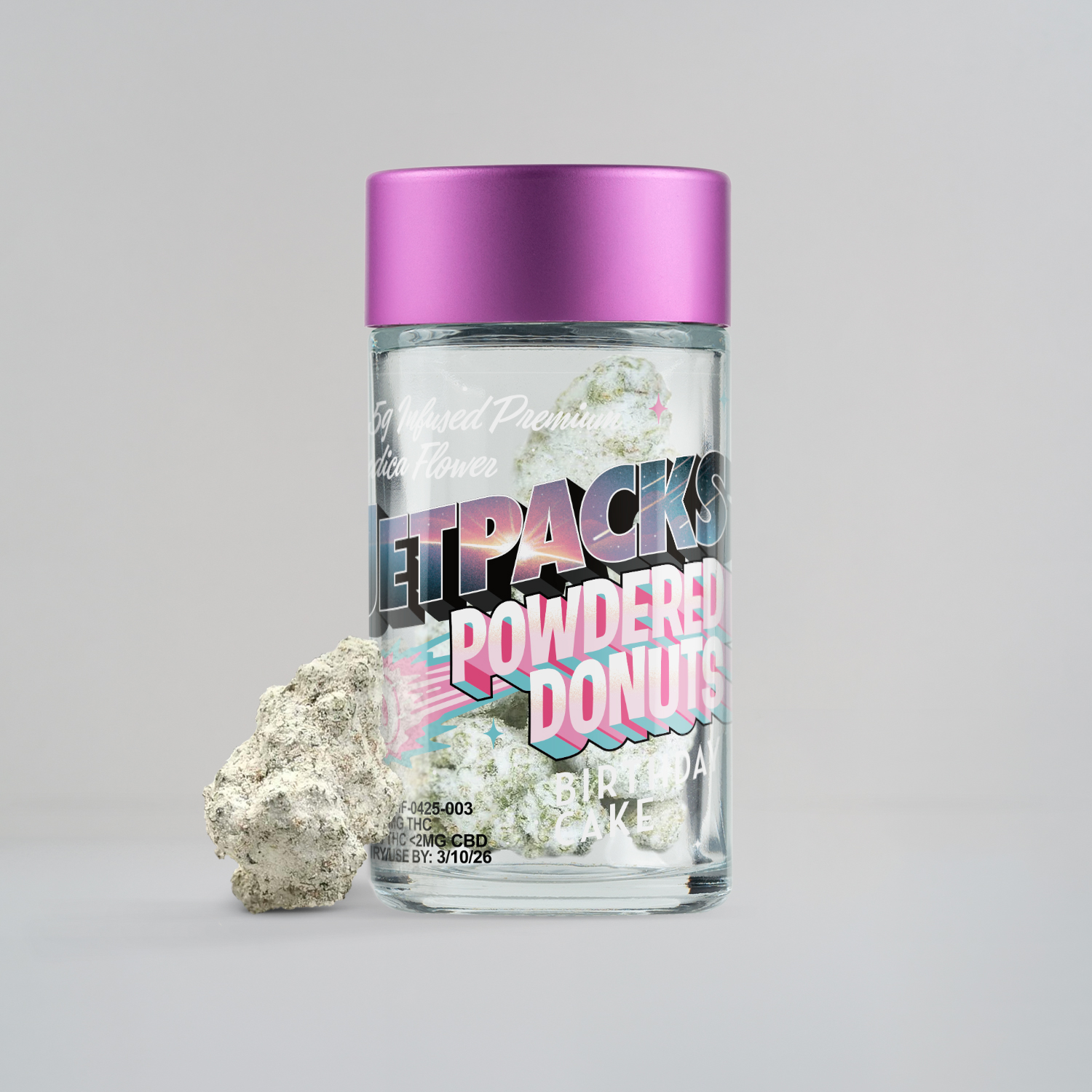 Jetpacks Birthday Cake Powdered Donuts Flower (Indica) 50.81% {3.5g}