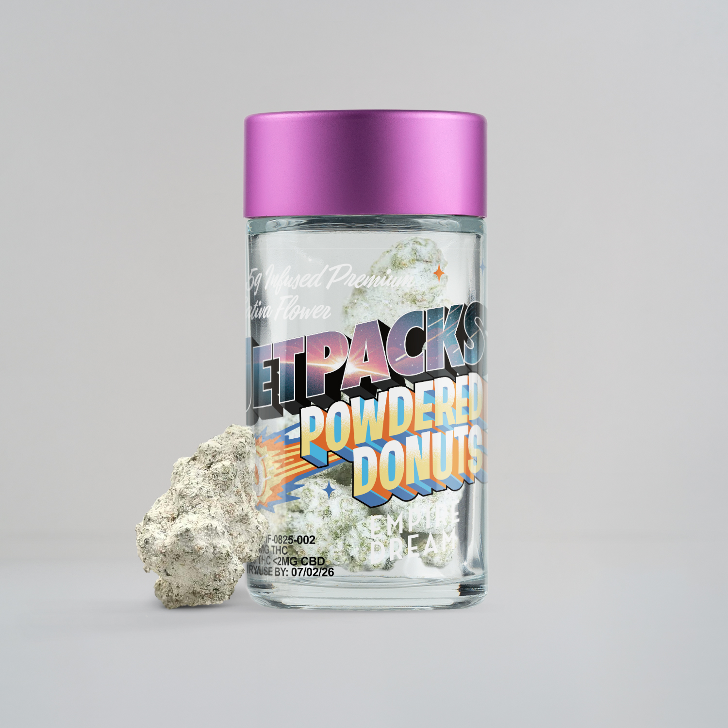 Jetpacks Empire Dream Powderd Donuts Flower  (Sativa) 50% {3.5g}