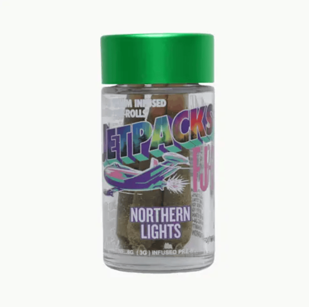 Jetpacks FJ-3 Northern Lights 0.6g Infused Pre-Rolls 5-pack (Indica) 37% {3g}