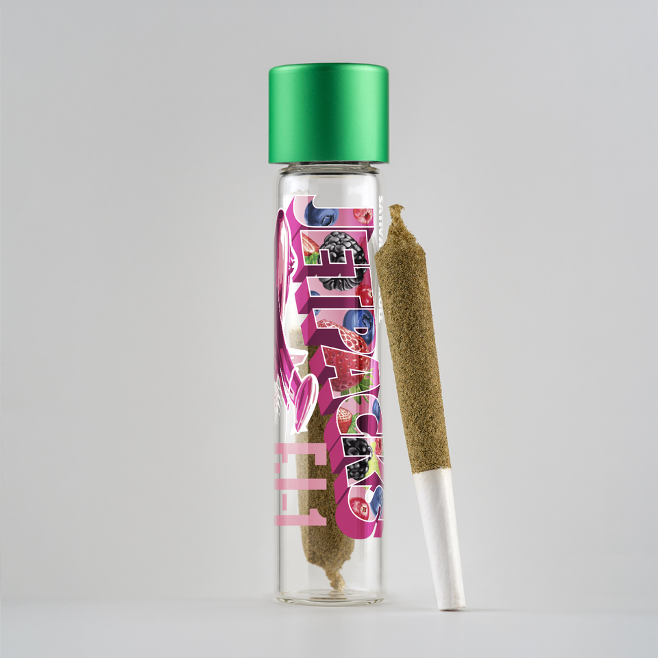 Jetpacks FJ-1 Berry Blast Pre-Roll 1-pack (Sativa) 37.57% {1g} -  FlynnStoned Cannabis Company, jetpacks weed 