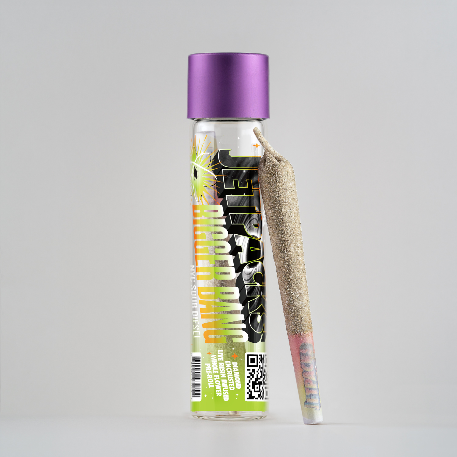 Jetpacks NYC Sour Diesel Bigger Bang Infused Pre-Roll (Sativa) 44.62% {1g}