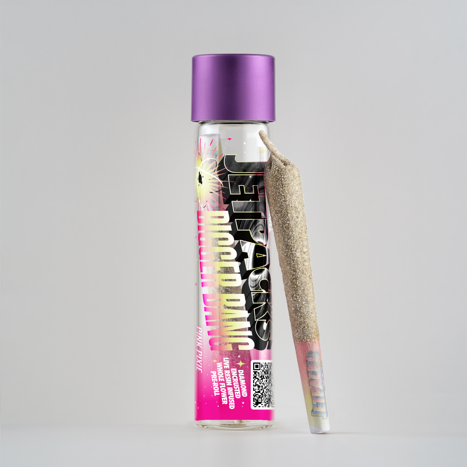 Jetpacks Pink Pixie Bigger Bang Infused Pre-Roll (Sativa) 44.7% {1g}