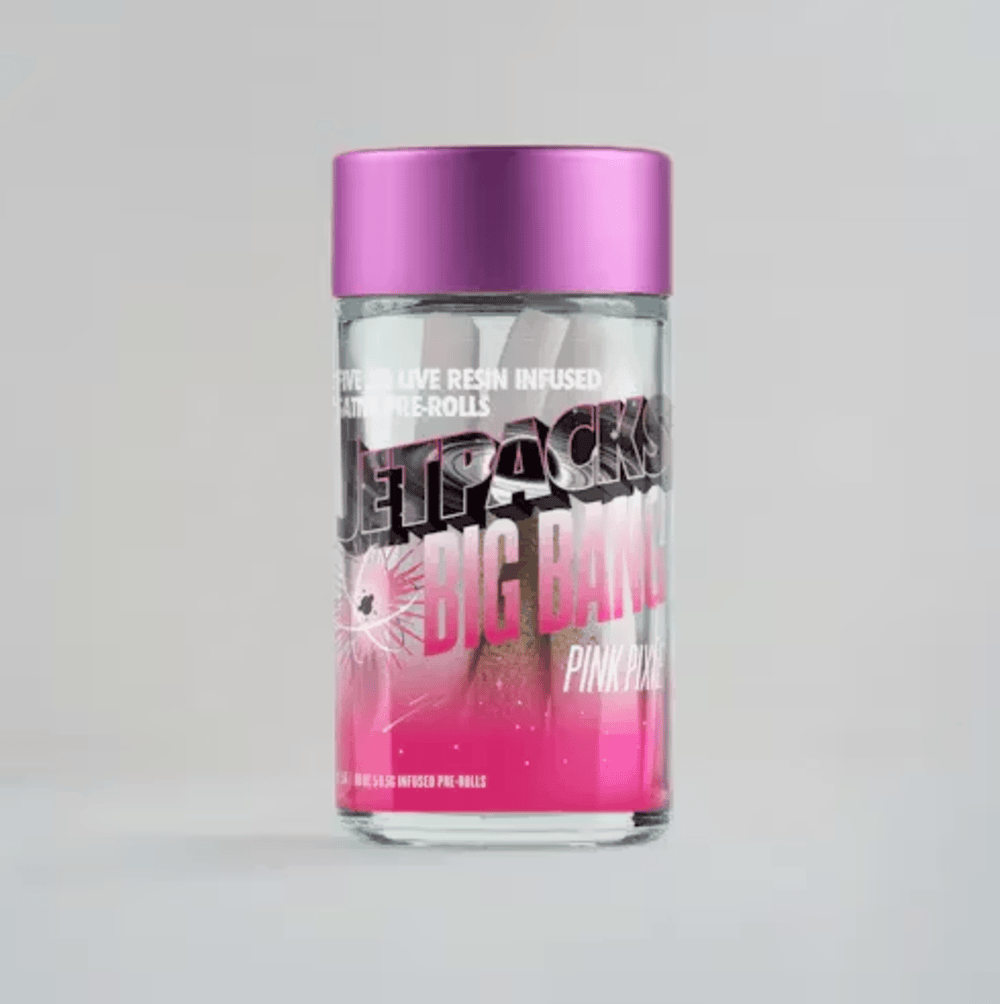 Jetpacks Pink Pixie Infused Pre-Rolls 5-pack (Sativa) 41% {2.5g}