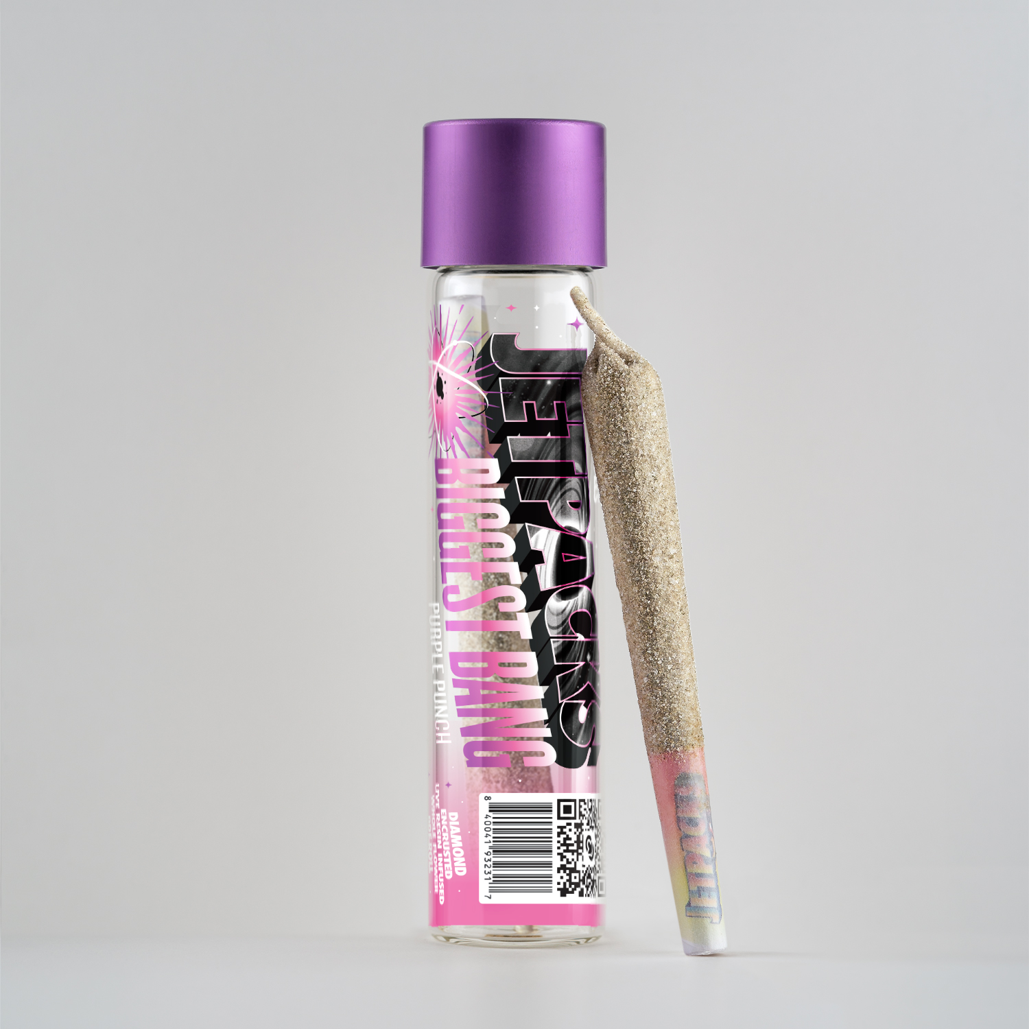Jetpacks Purple Punch Bigger Bang Infused Pre-Roll (Indica) 44.34% {1g}