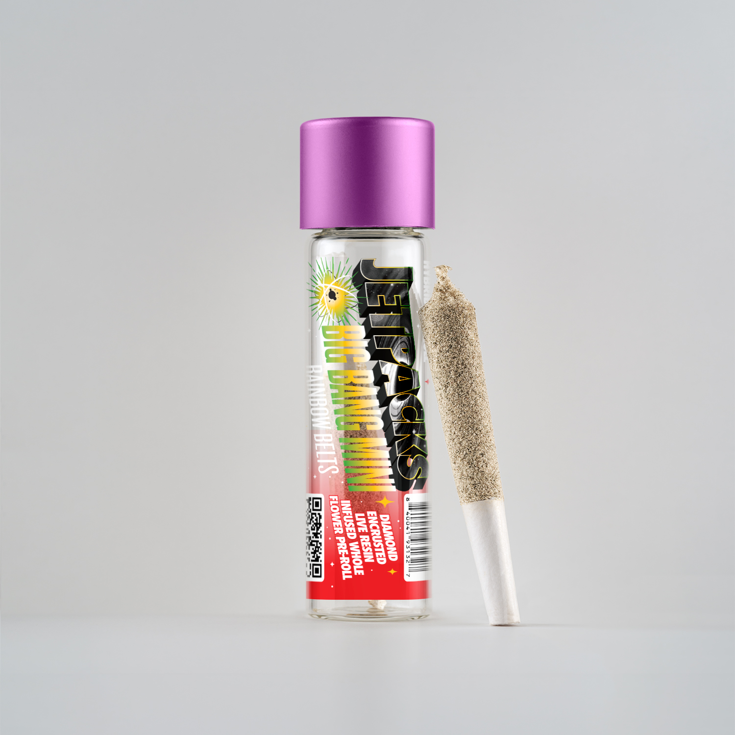 Jetpacks Rainbow Belts Big Bang Mini Diamond Encrusted Live Resin Infused Pre-Roll (Hybrid) 44.35% {0.5g}