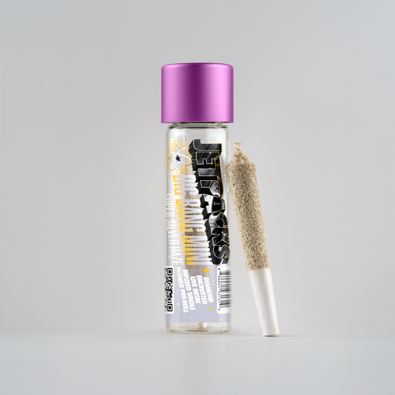 Jetpacks Super Silver Haze Big Bang Mini Infused Pre-Roll (Sativa) 44.32% {.5g}