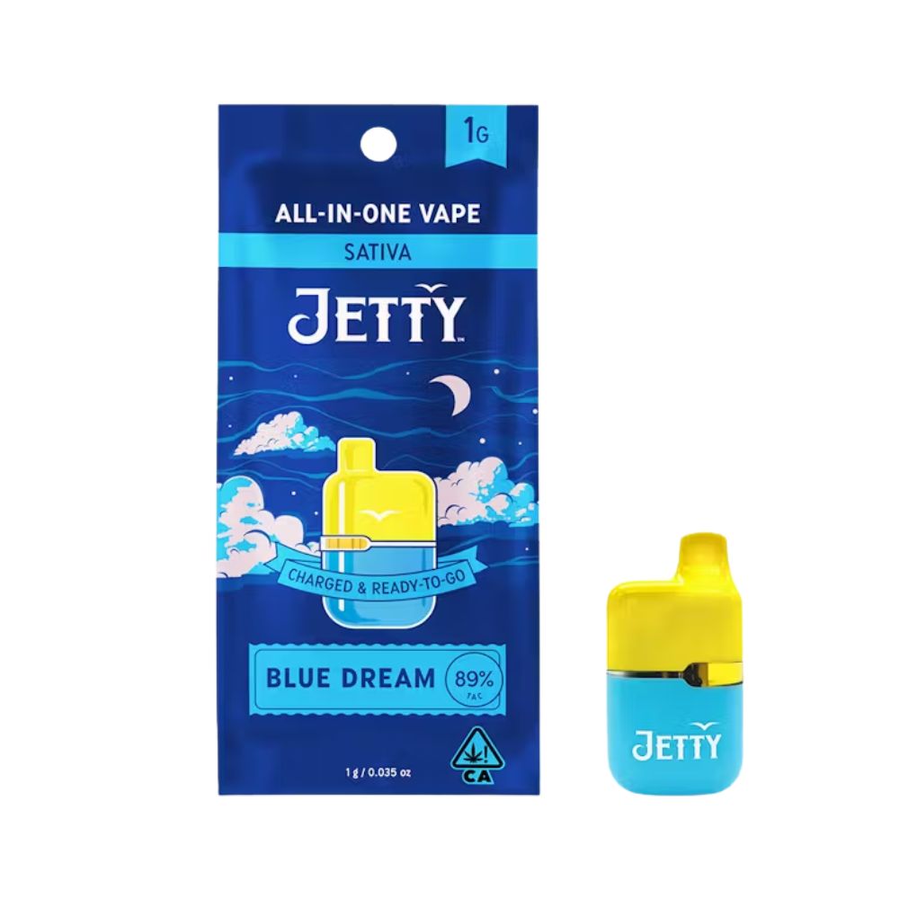 Jetty Blue Dream High THC All-In-One Vapes  (Sativa) 82% {1g}