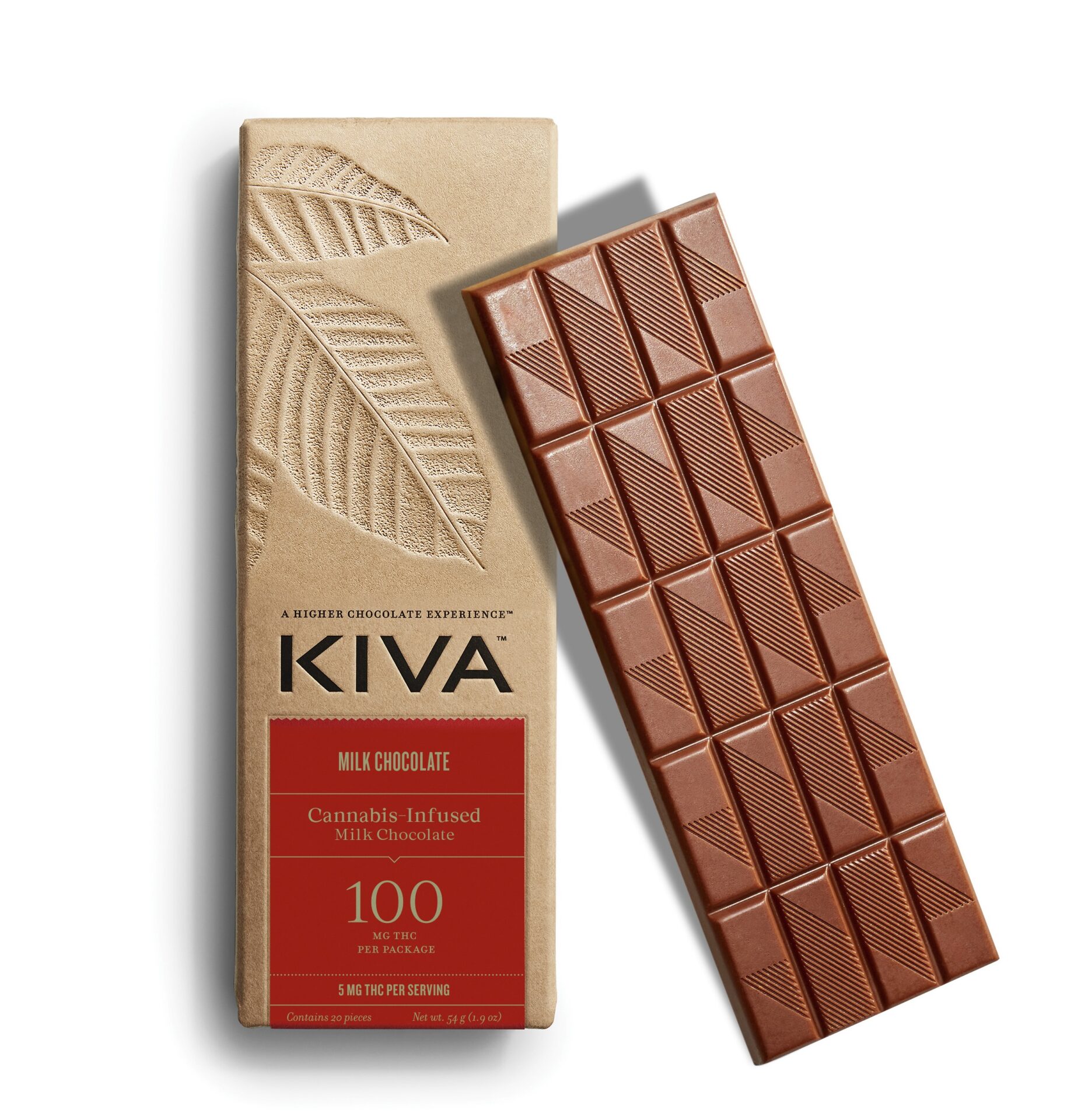 Kiva Bars Milk Chocolate Edibles (Hybrid) {100mg}