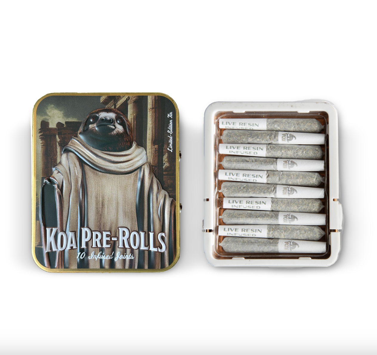 Koa Grand Daddy Purple Infused Pre-Rolls 10-pack (Indica) 40.26% {3.5g}