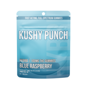 Kushy Punch Blue Raspberry Edible 10-pack