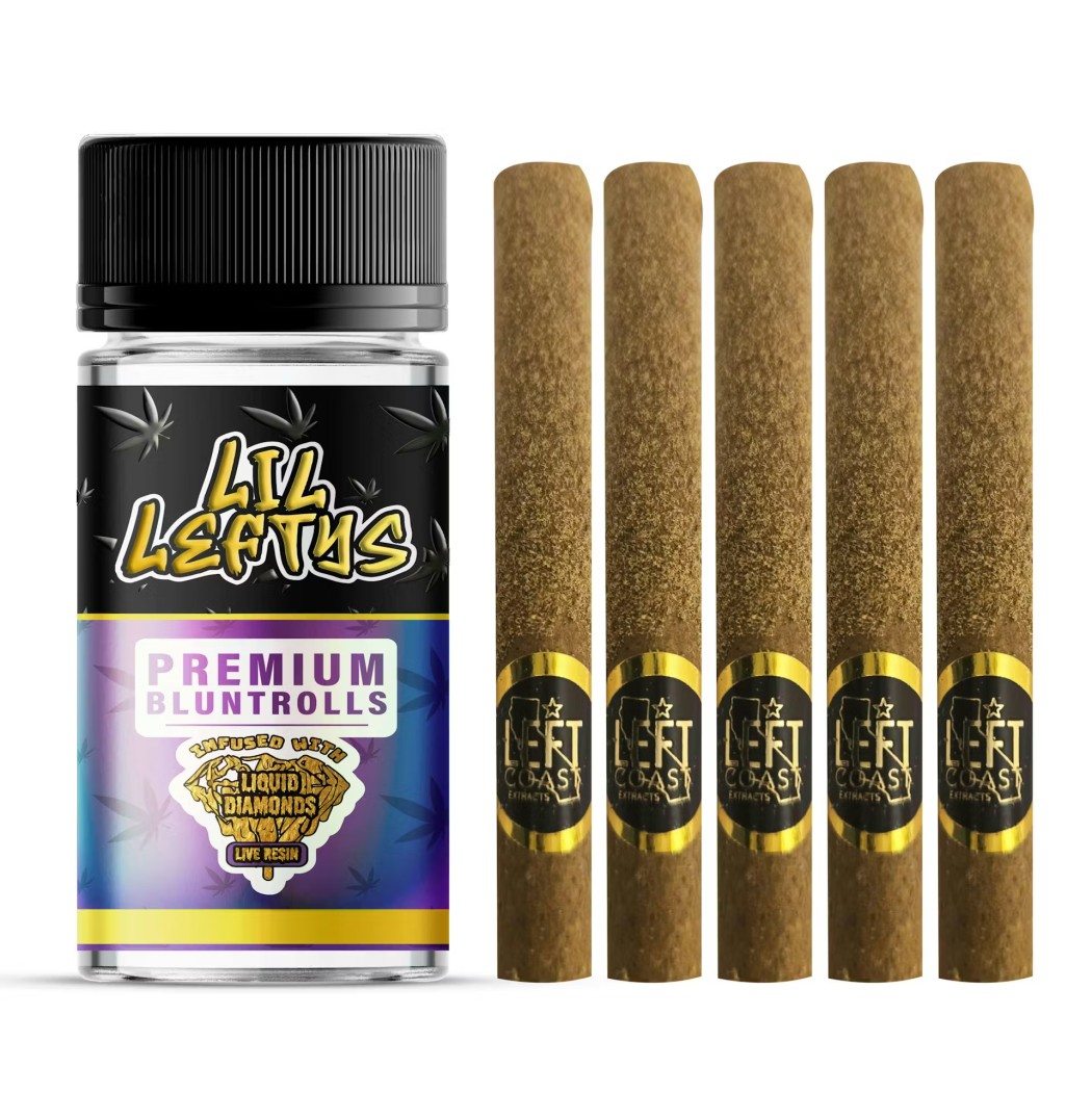 Lil Leftys Grape Cookies Infused Blunts 5-pack (Indica) 39.8% {6.5g}