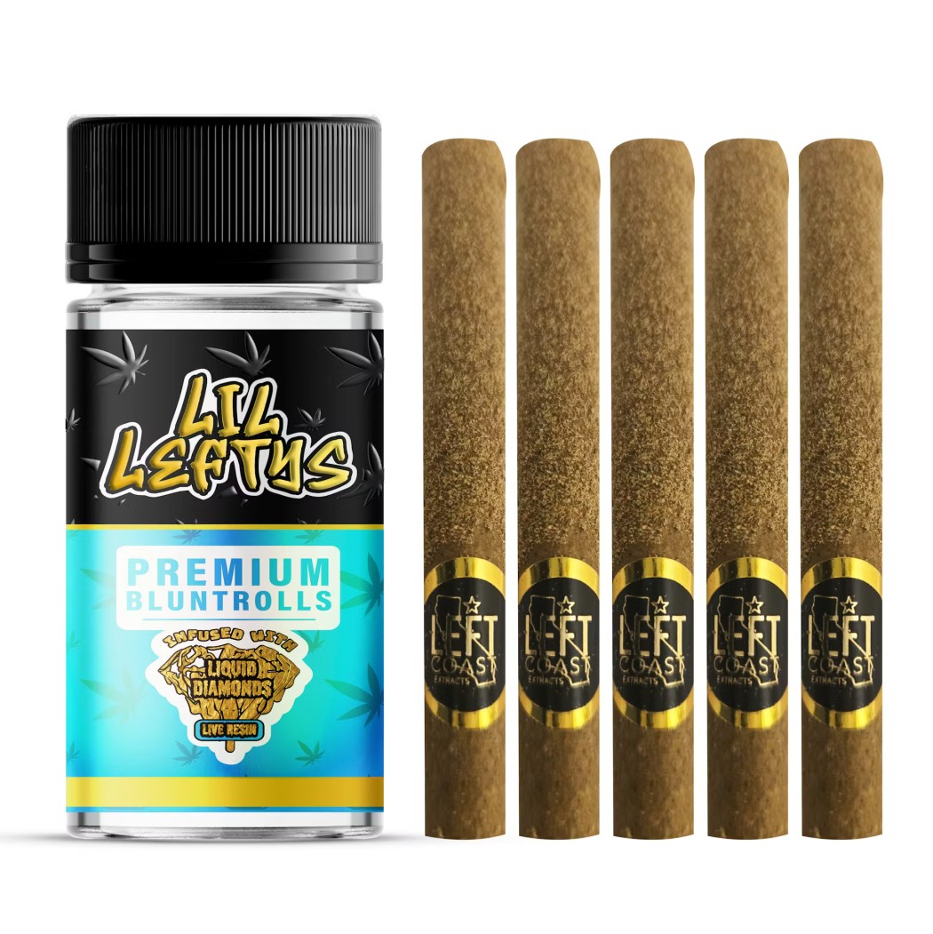 Lil Leftys Maui Wowie Infused Blunts 5-pack (Sativa) 46.4% {6.5g}