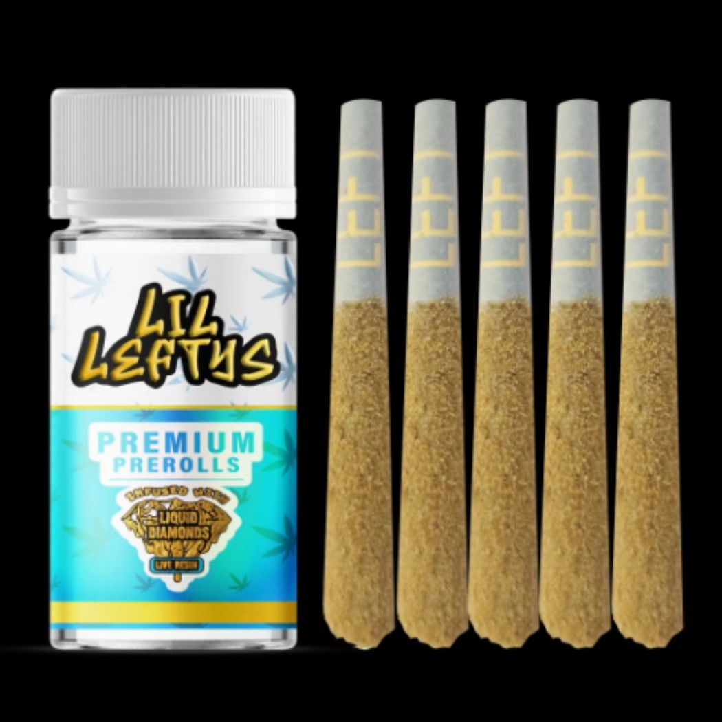 Lil Leftys Maui Wowie Infused Pre-Rolls 5-pack (Sativa) 62.1% {3.75g}