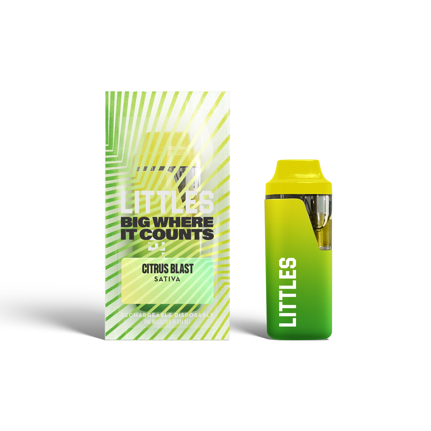 Littles Citrus Blast Live Resin All-In-One Vapes  (Sativa) 91.24% {1g}