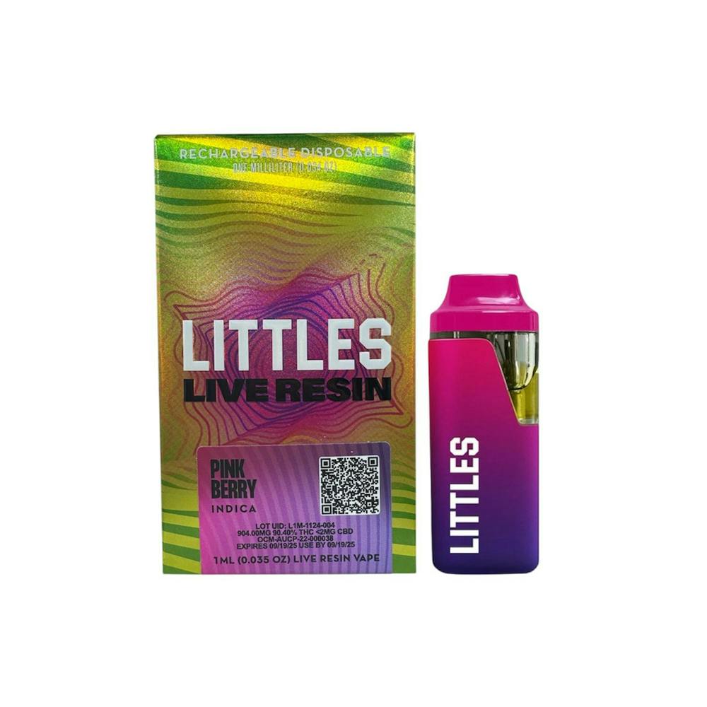 Littles Pinkberry All-In-One Vapes (Indica) 90.40% {1g}
