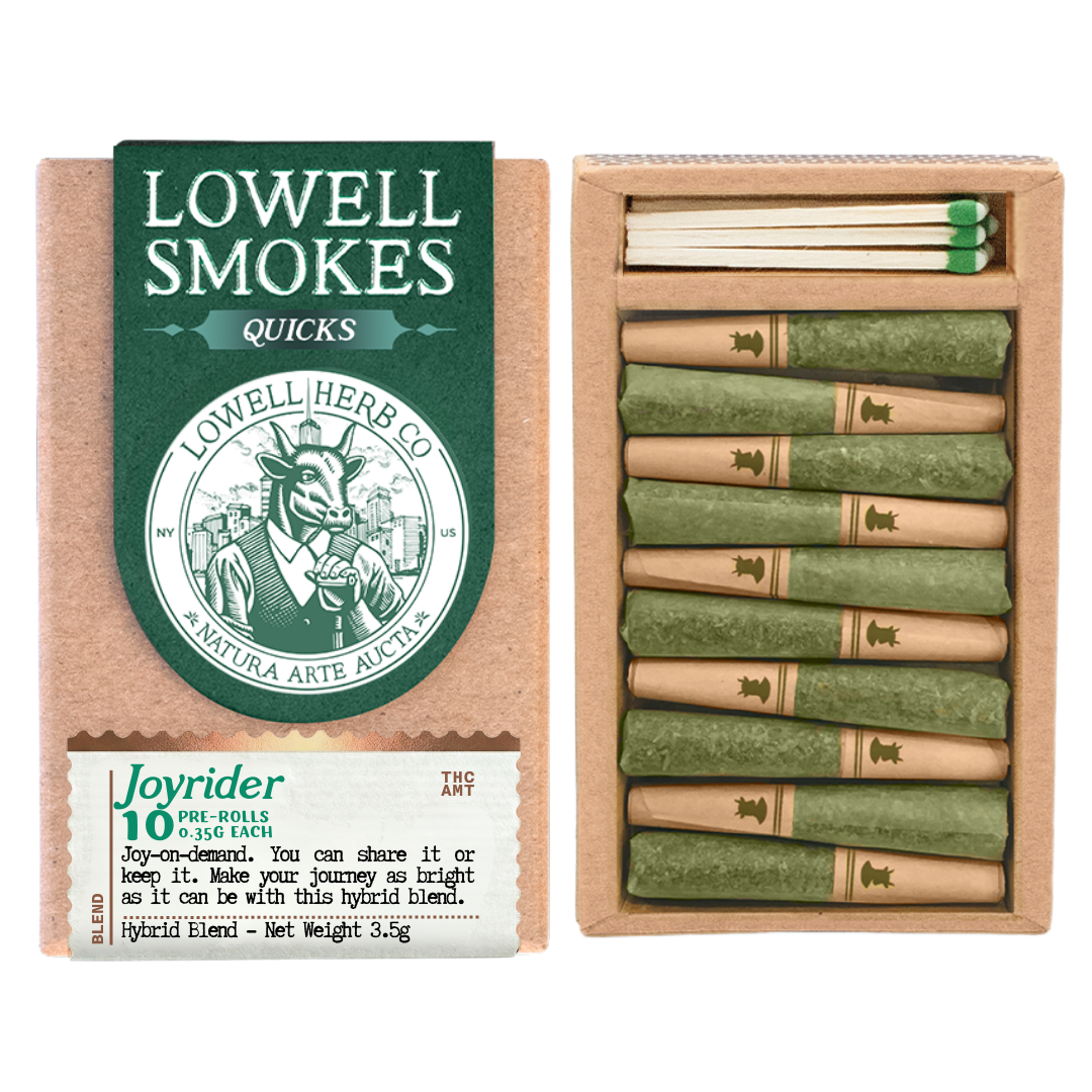 Lowell Smokes Joy Rider Pre-Rolls 10-pack (Sativa) 29% {3.5g}
