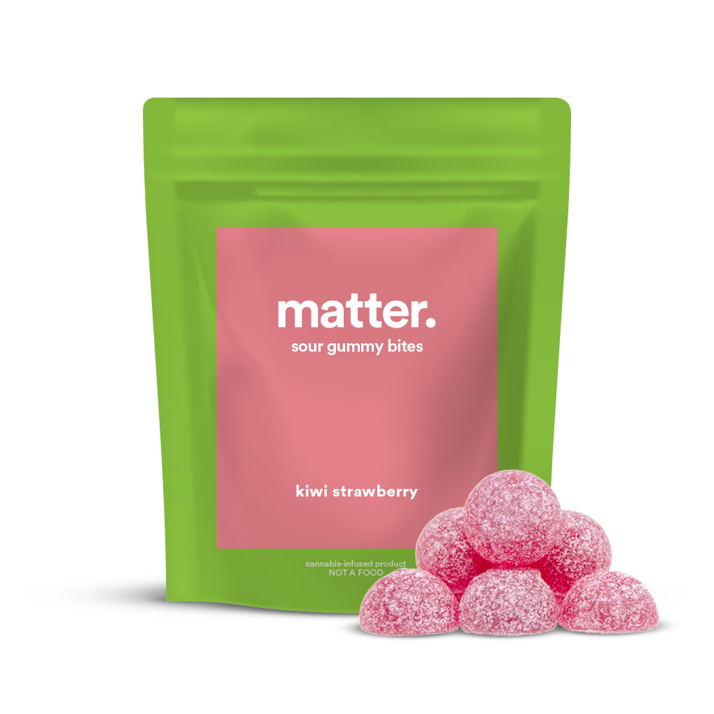Matter Kiwi Strawberry 1:1 THC:CBD Gummies (Hybrid) {100mg}