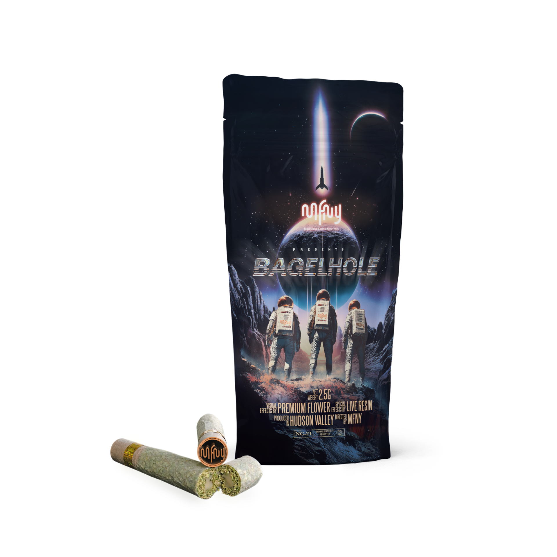 MFNY Apple Banana x Strawpaya Resin BagelHole Pre-roll (Hybrid) 45% {2.5g}