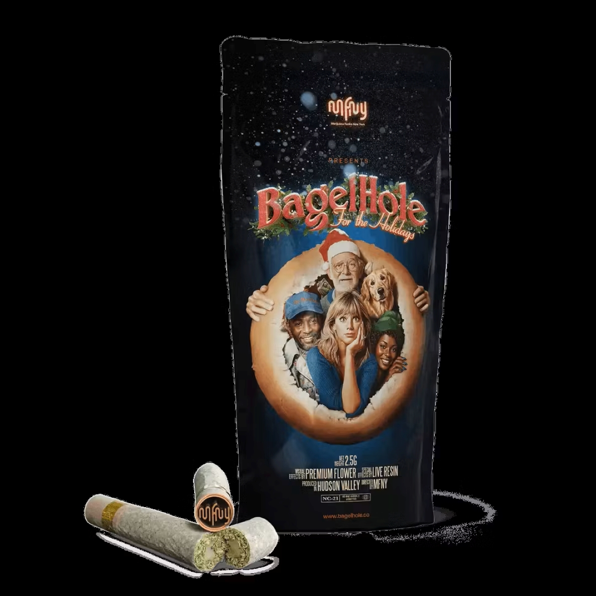 MFNY Candy Rain x Candy Rain Bagel Hole Infused Pre-Roll (Indica) 70.23% {2.5g}