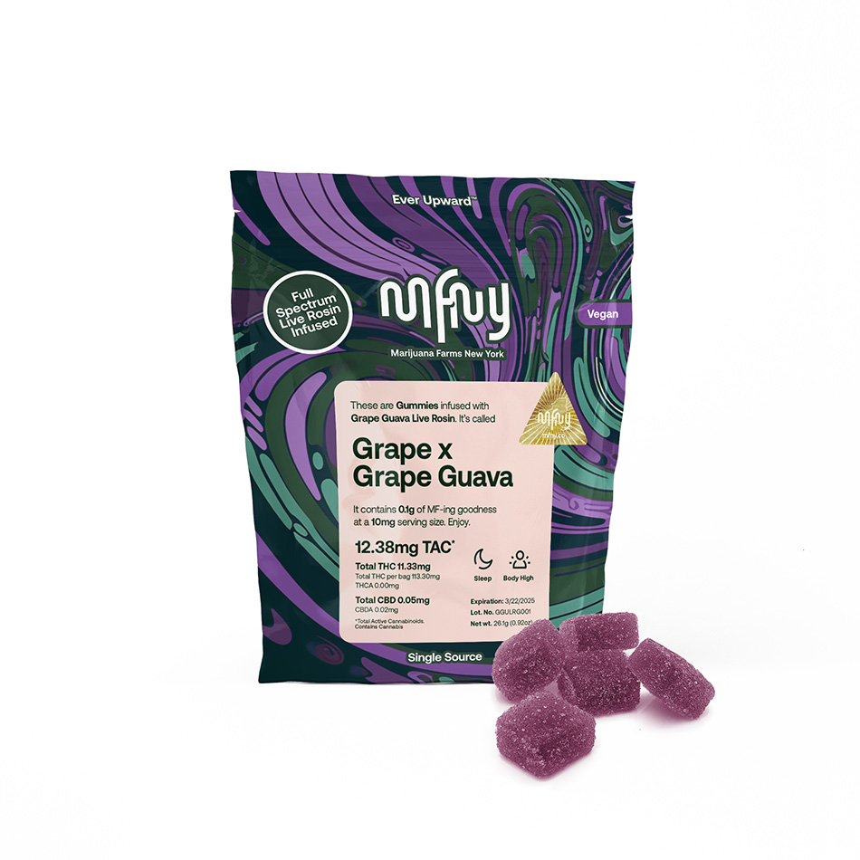 MFNY Grape x Grape Guava Live Rosin Gummies (Hybrid) {100mg}