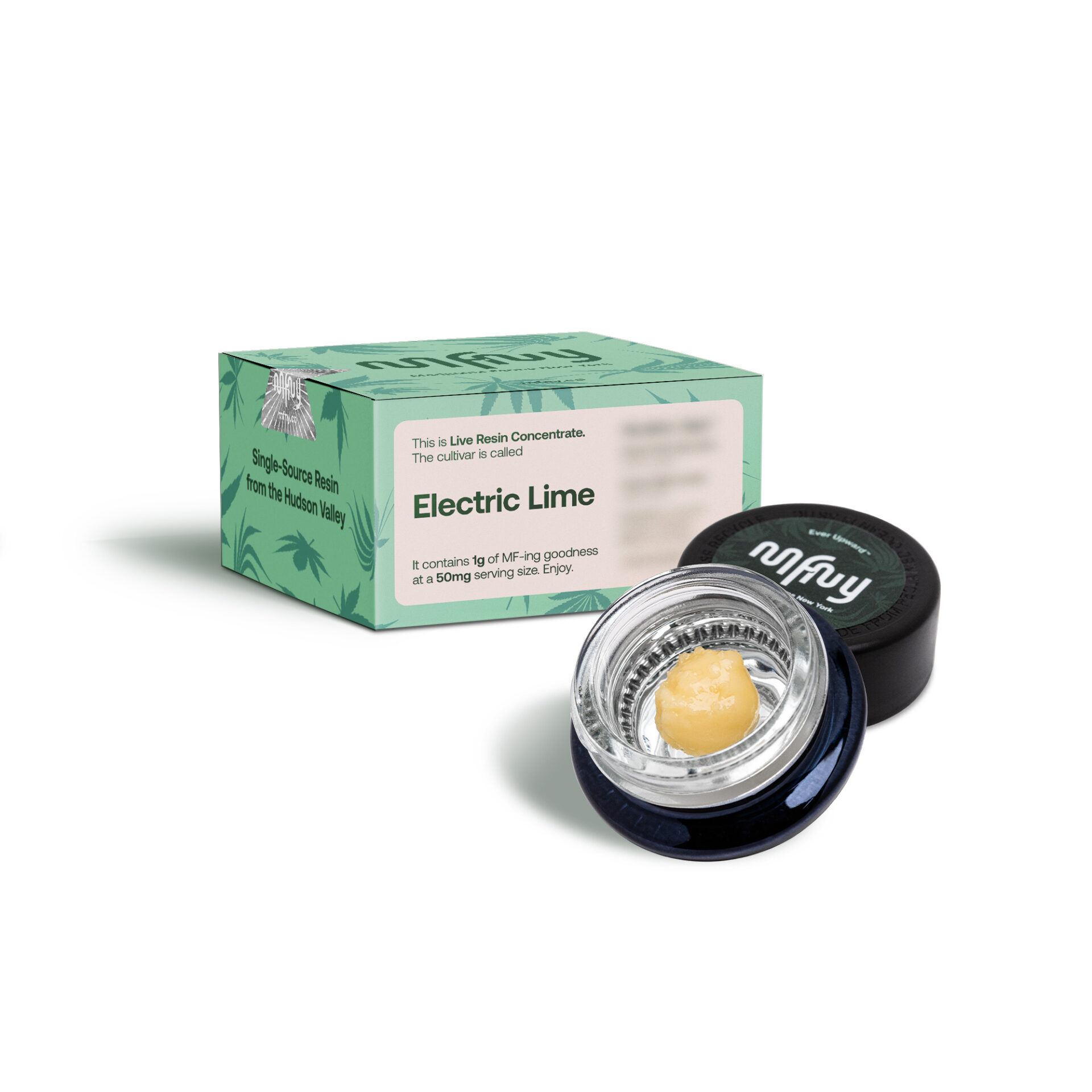 MFNY Electric Lime Live Resin Badder  (Hybrid Sativa) 72.83% {1g}