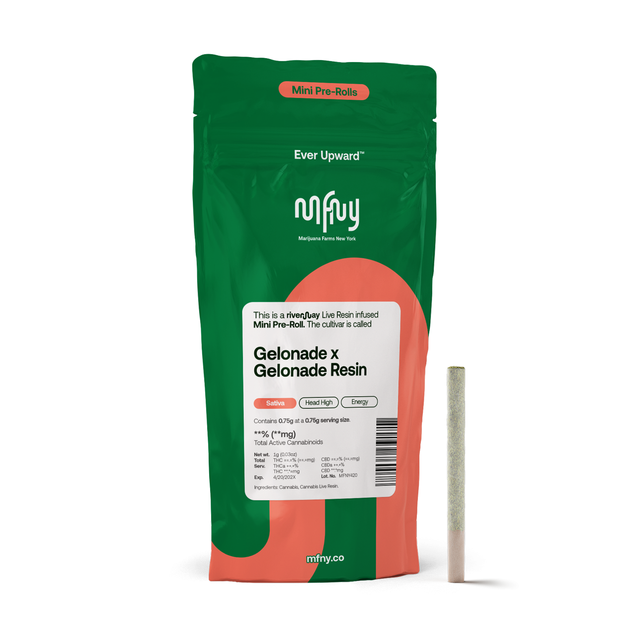 MFNY Gelonade X Gelonde Infused Pre-Roll (Sativa) 42.83% {.75g}