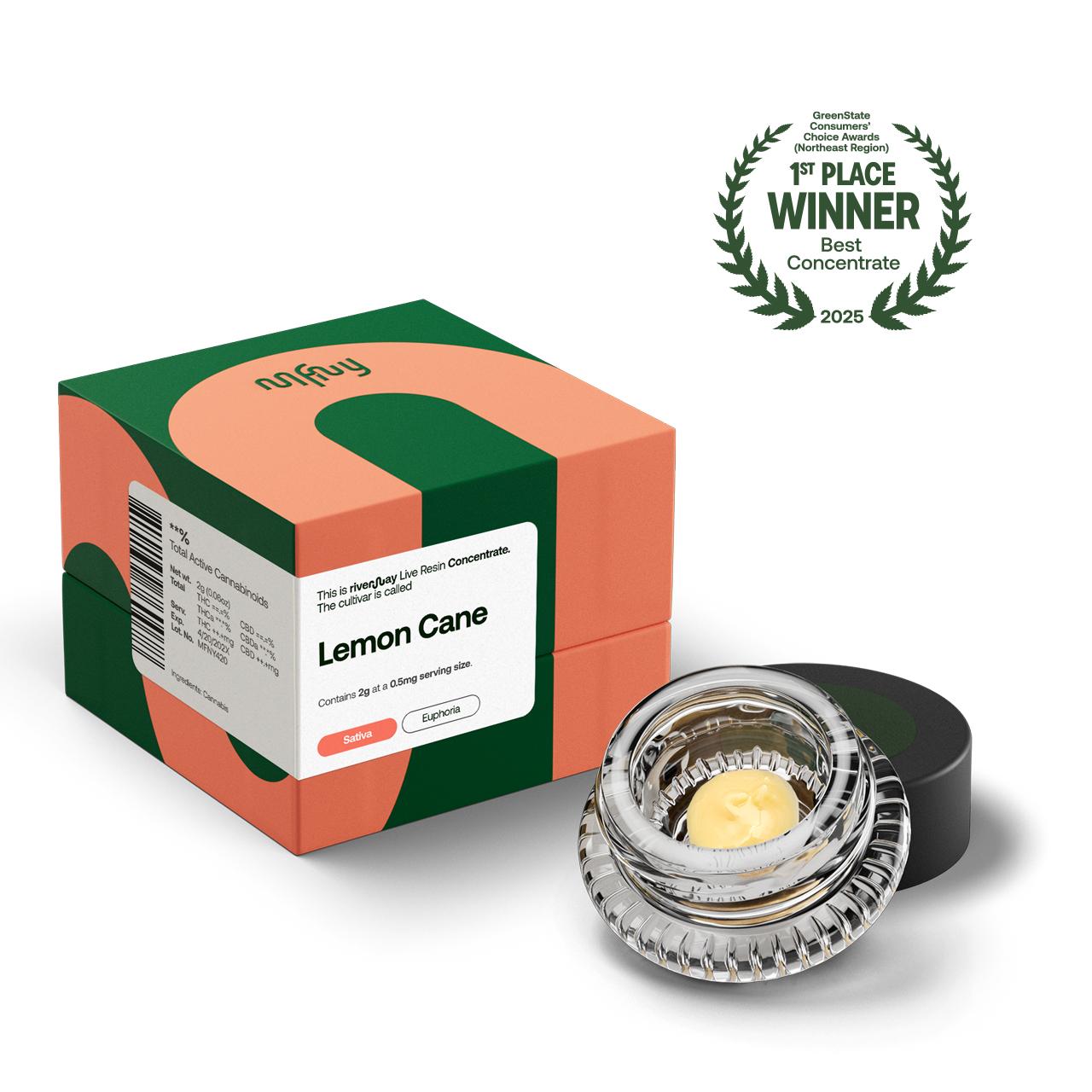 MFNY Lemon Cane Live Resin Badder Concentrates  (Sativa) 74.13% {2g}