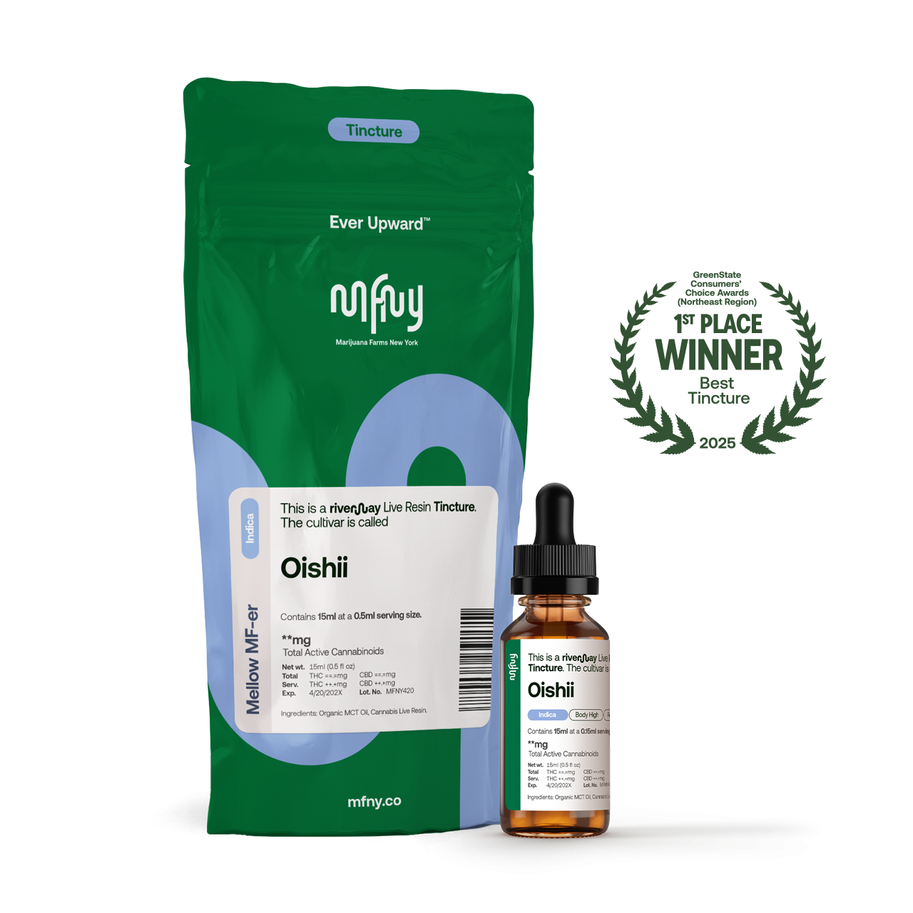 MFNY Oishii Live Resin Tinctures  (Indica) {15mg}