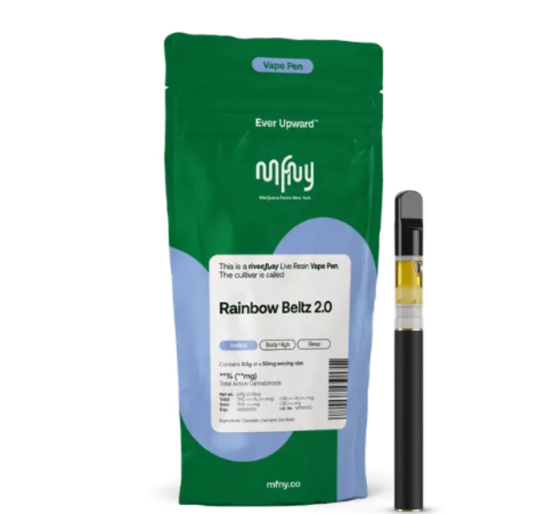 MFNY Rainbow Beltz 2.0 All-In-One Vapes  (Indica) 67% {0.5g}