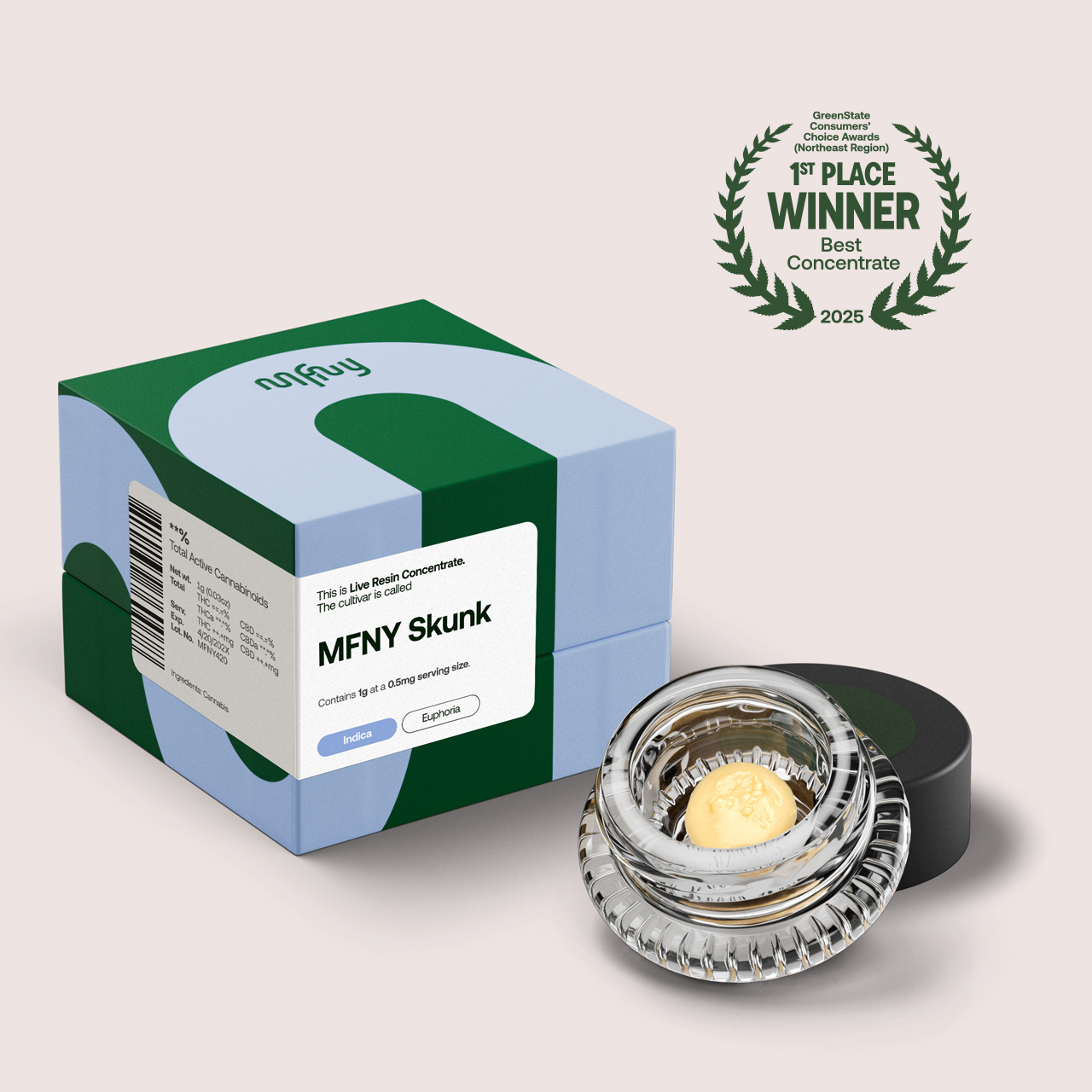 MFNY Skunk Live Resin Badder  (Indica) {1g}