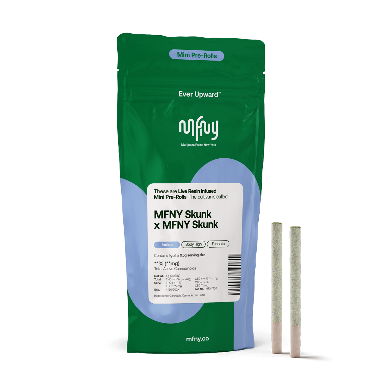 MFNY Skunk x Skunk Live Resin Infused Pre-Roll 34% {1g}