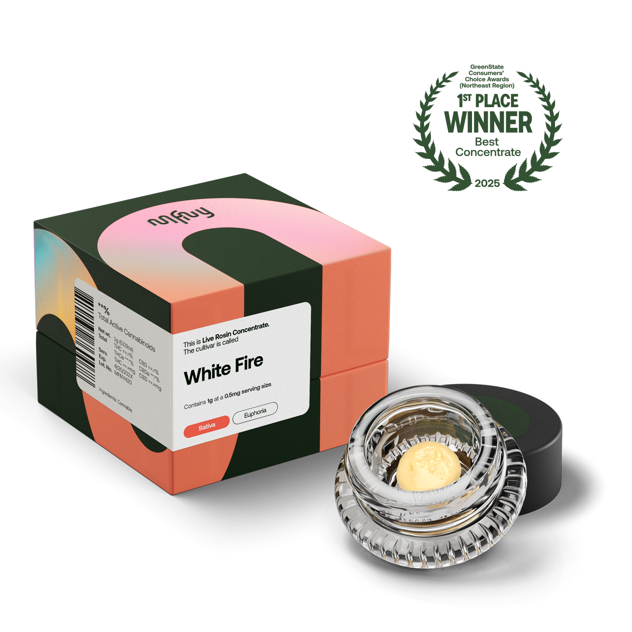 MFNY White Fire Live Resin Badder (Hybrid) 83% {1g}