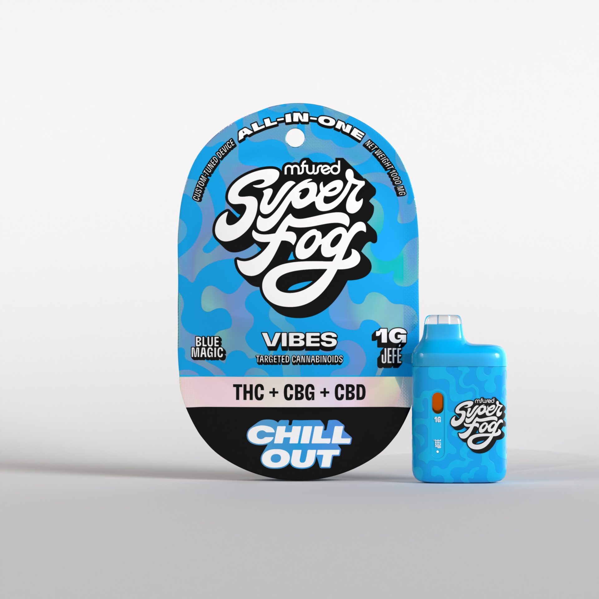Mfused Chill Out Super Fog Vibes Jefe All-In-One Vapes  (Hybrid) {1g}