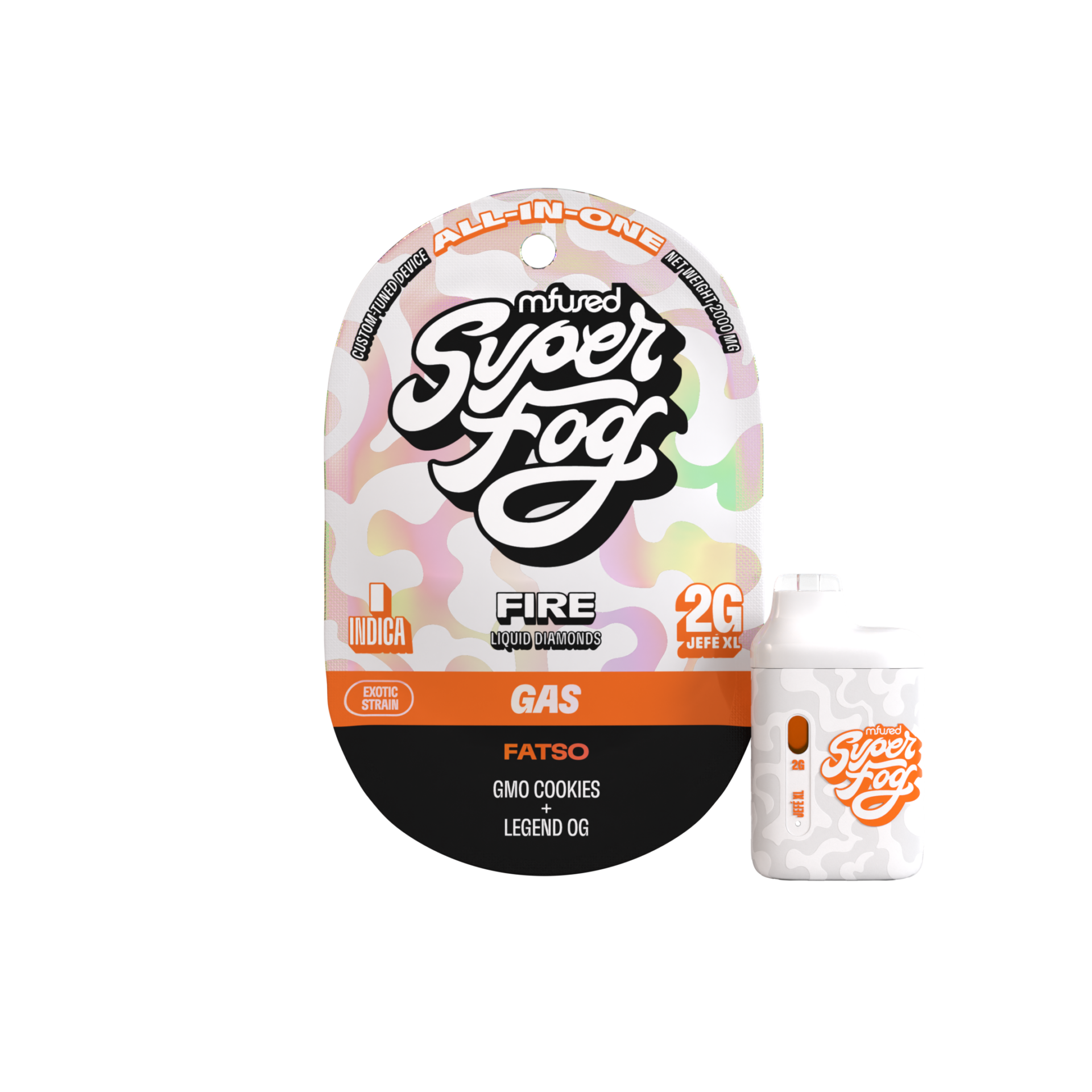 Mfused Fatso All-In-One Vapes (Indica) 85.35% {2g}