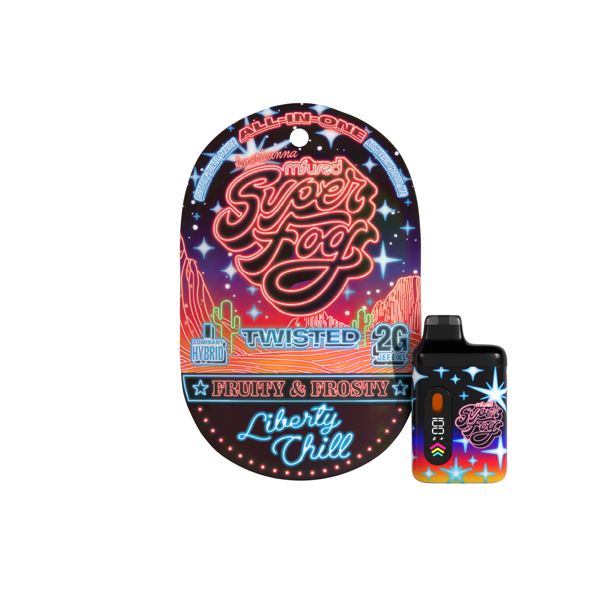Mfused Liberty Chill All-In-One Vapes  (Hybrid Indica) 85% {2g}