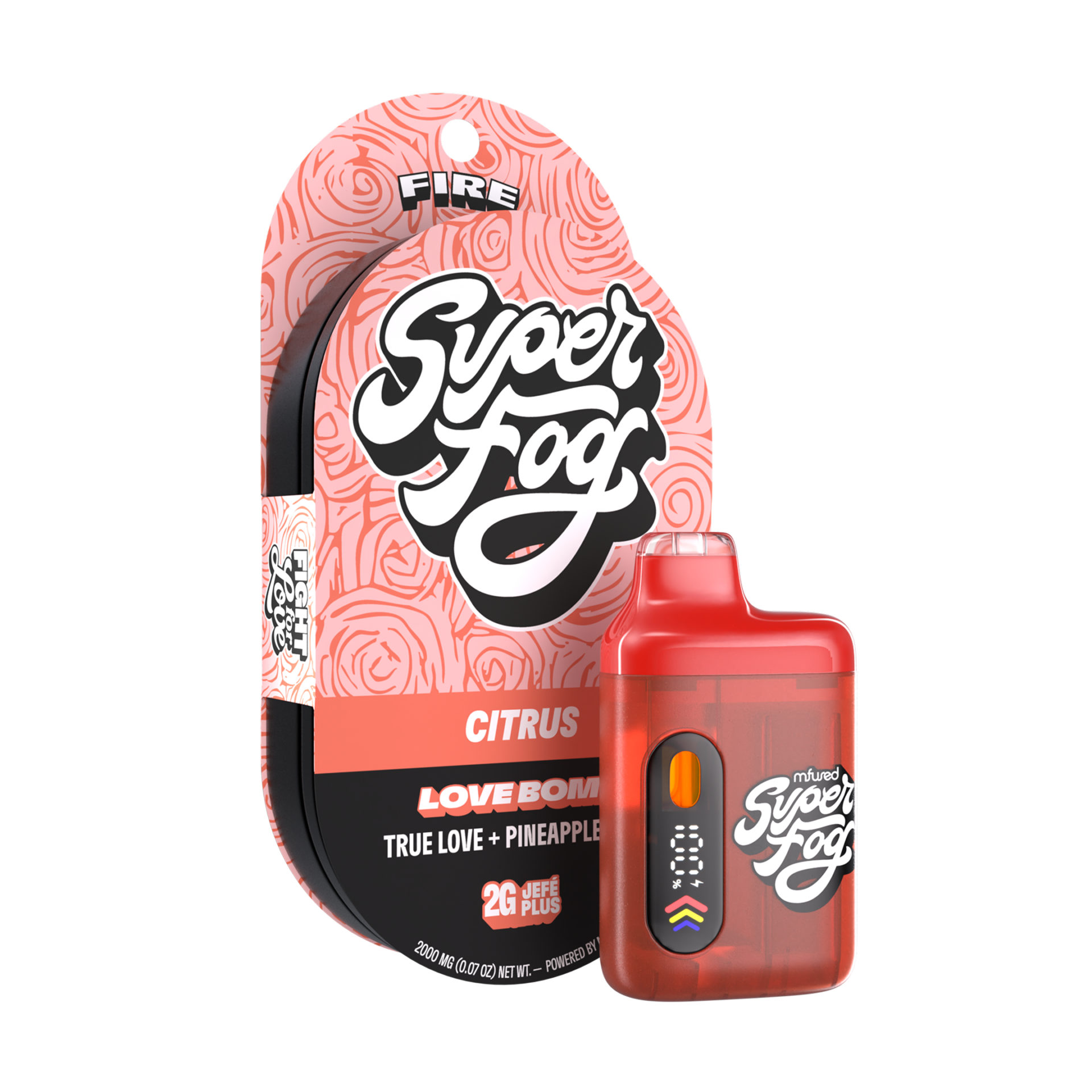 Mfused Love Bomb All-In-One Vapes  (Hybrid) 85.35% {2g}