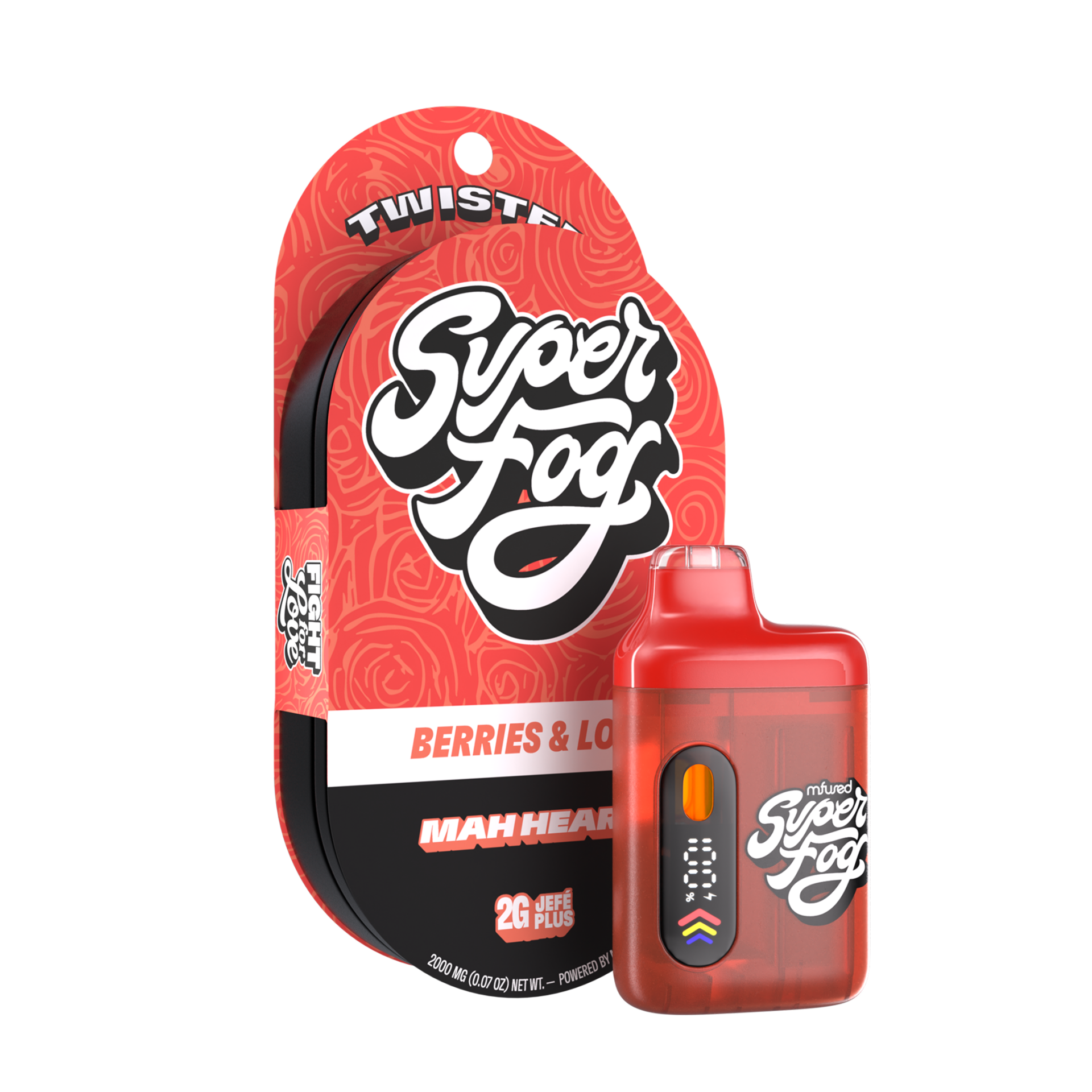 Mfused Mah Heart All-In-One Vapes  (Hybrid Sativa) 95.00% {2g}