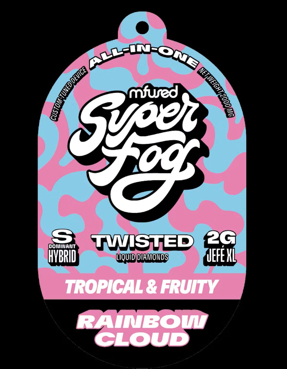 Mfused Rainbow Cloud Disposable Vapes  (Hybrid Sativa) 88% {2g}