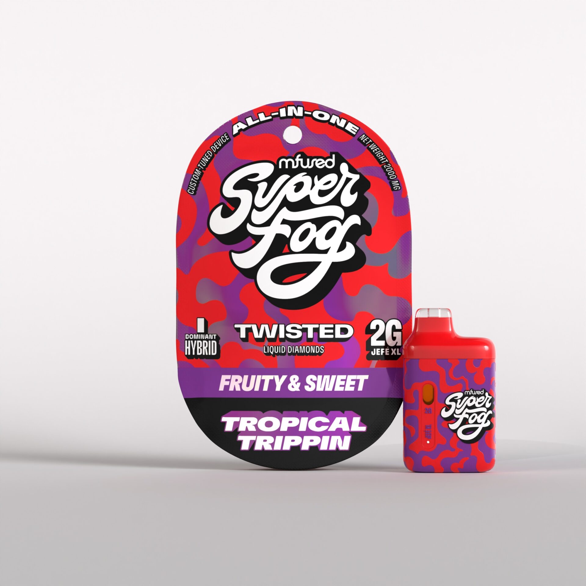 Mfused Tropical Trippin All-In-One Vapes  (Hybrid Indica) 91.24% {2g}