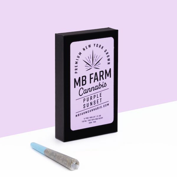 Misty Bleu Farms Purple Sunset Joint Pre-Roll 5-pack