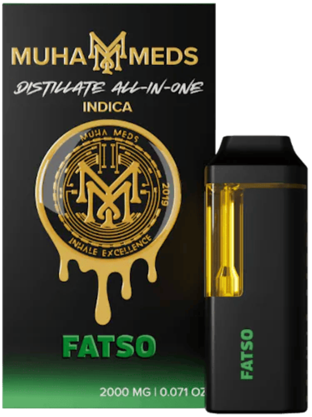 Muha Meds Fatso All-In-One Vapes  (Hybrid) 81% {2g}