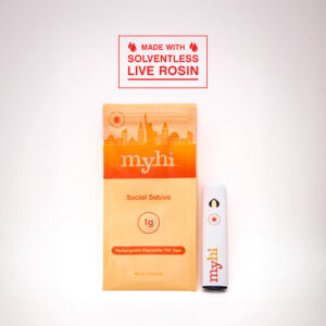 Myhi All In One Disposable Rechargeable Social Sativa Vape Sativa