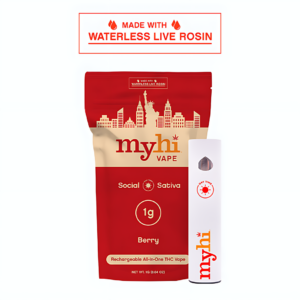 MyHi Social Sativa Berry 1g AIO Vape