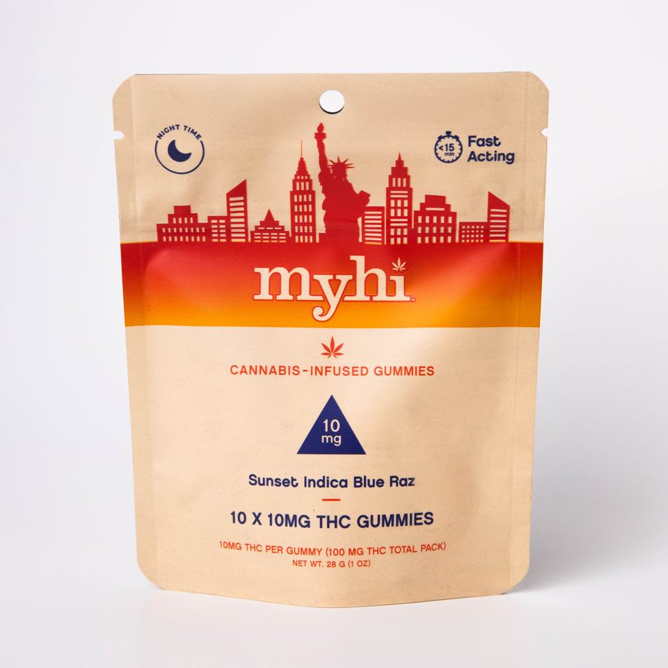 MyHi Sunset Indica blue Edible 10-pack (Indica) {100mg}