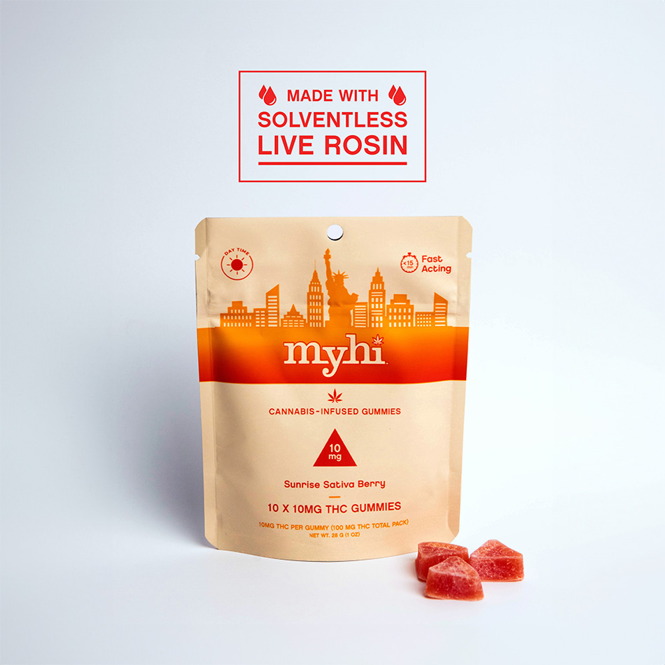 MyHi Sunrise Sativa Berry Gummies Edible 10-pack (Sativa) {100mg}