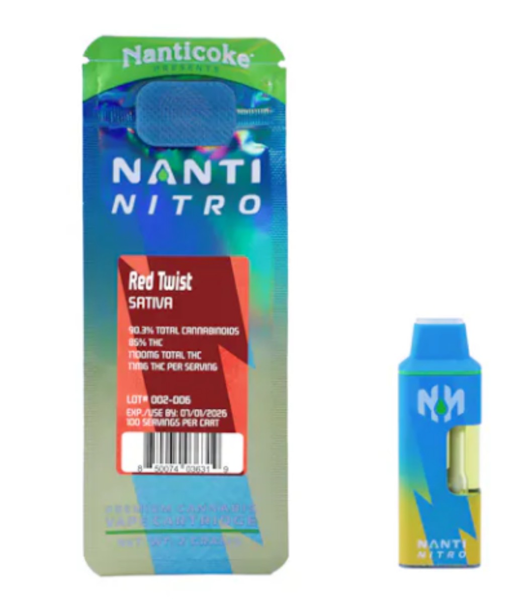 Nanti Nitro Red Twist All-In-One Vapes  (Sativa) 85% {2g}