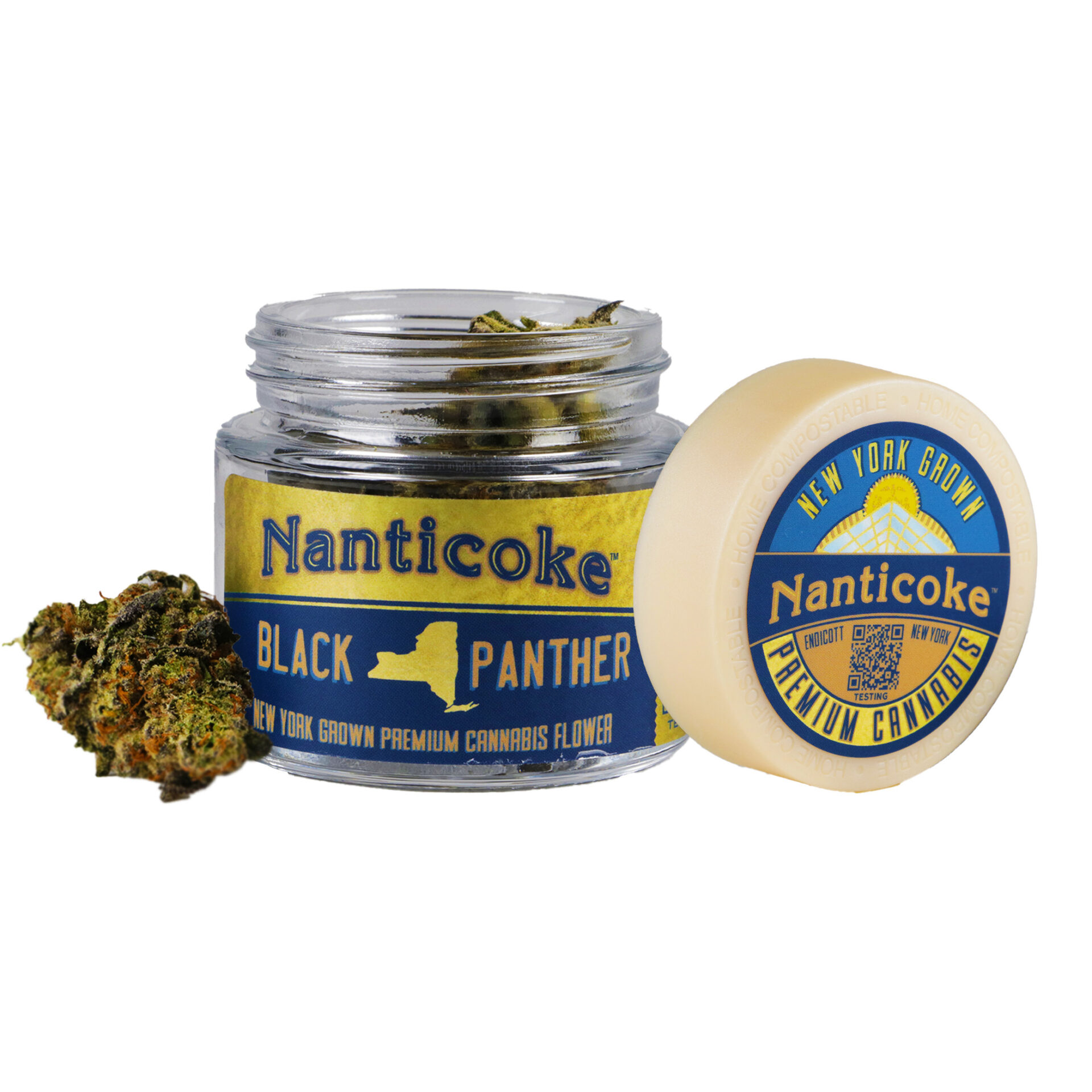 Nanticoke Black Panther Flower (Hybrid Sativa) 22.73% {3.5g}