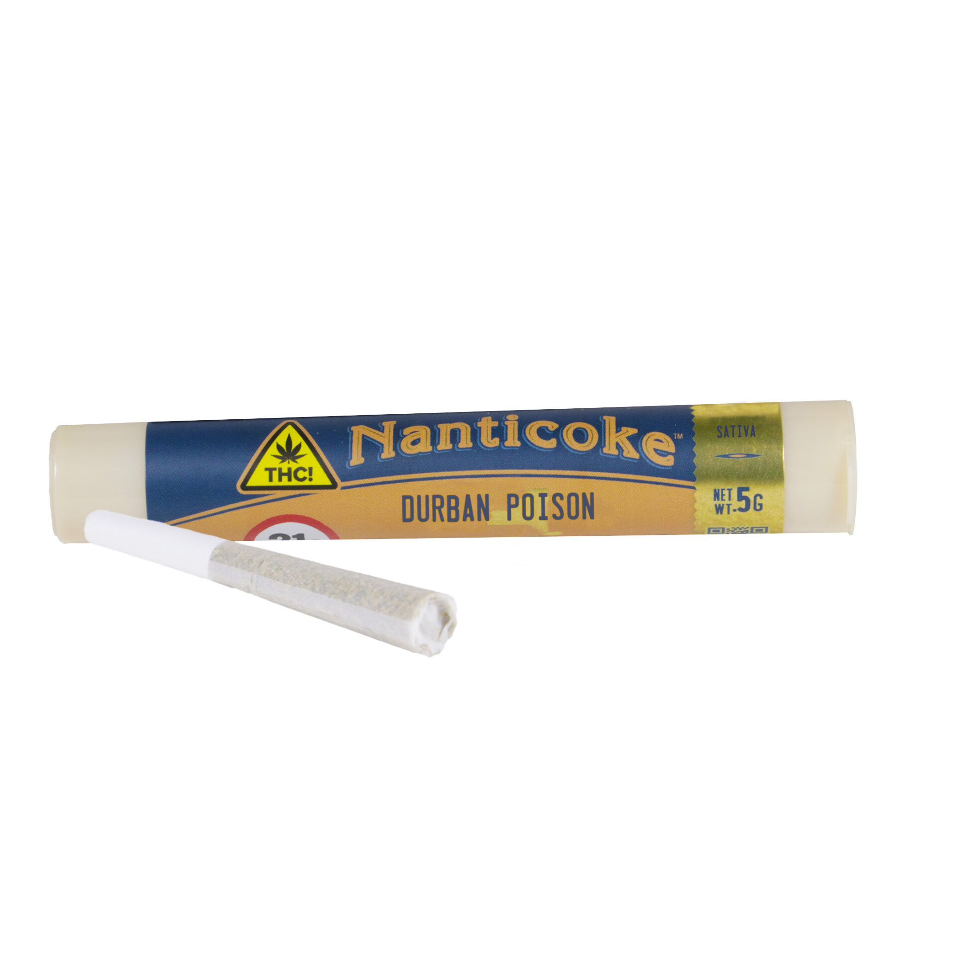 Nanticoke Durban Poison Pre-Roll (Sativa) 24% {.5g}